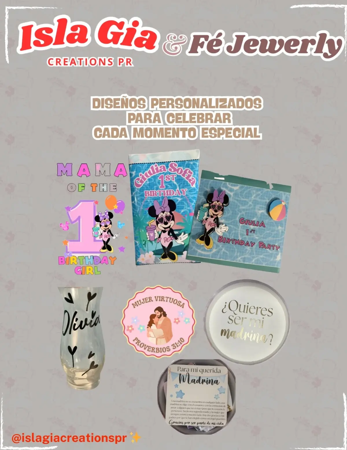 Isla Gia Creations PR & Fé Jewerly